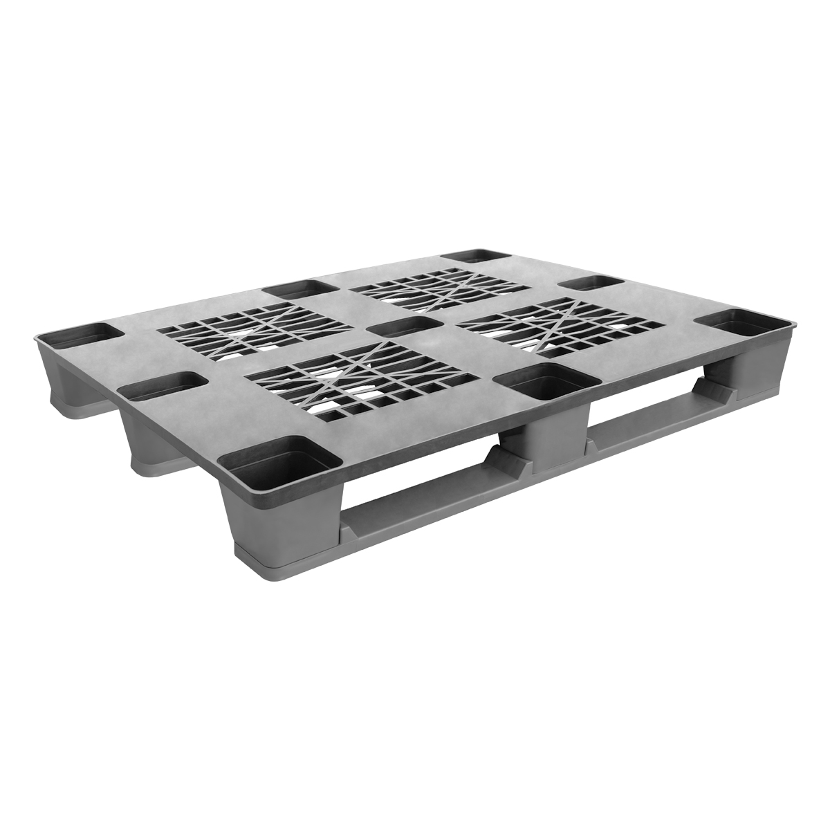 iç içe geçebilen ihracat paleti 80x120cm gri kızaklı delikli