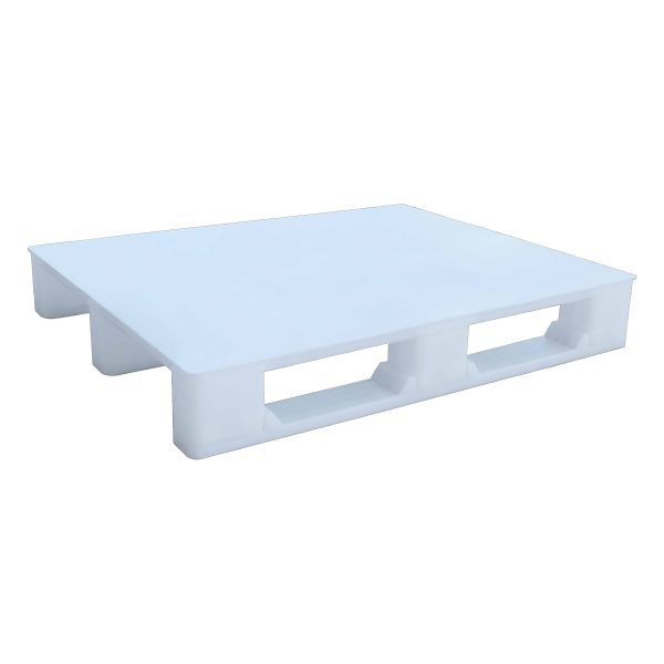 Hijyenik Plastik Palet 90x100cm beyaz kapalı kızaklı